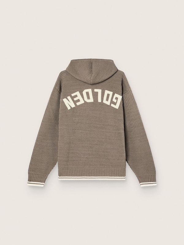 Golden Goose - Unisex hooded sweatshirt in dove gray in 