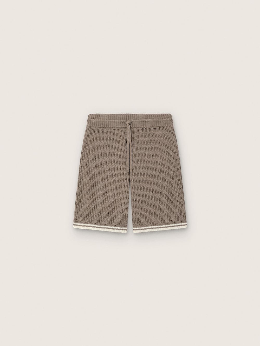 Bermuda unisexe en maille gris tourterelle — Golden Goose