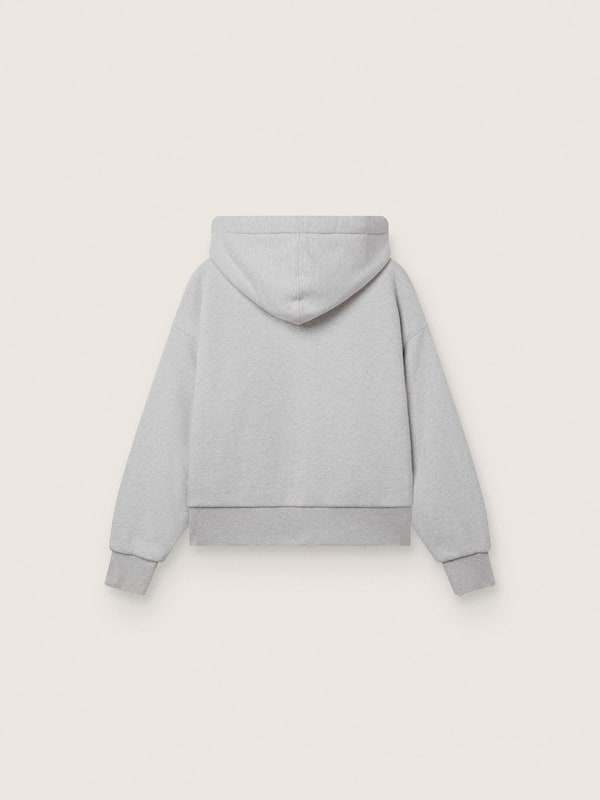 Golden Goose - Star unisex hooded sweatshirt in gray melange cotton in 