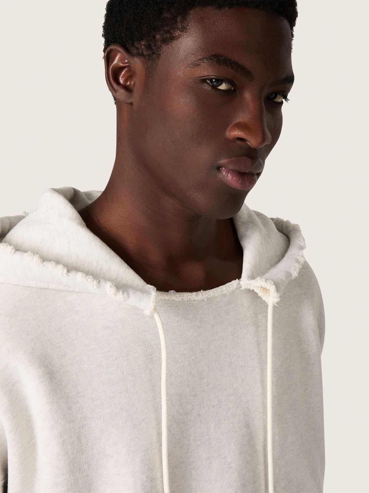 Golden Goose - Grau meliertes Unisex-Kapuzensweatshirt aus Baumwolle in 