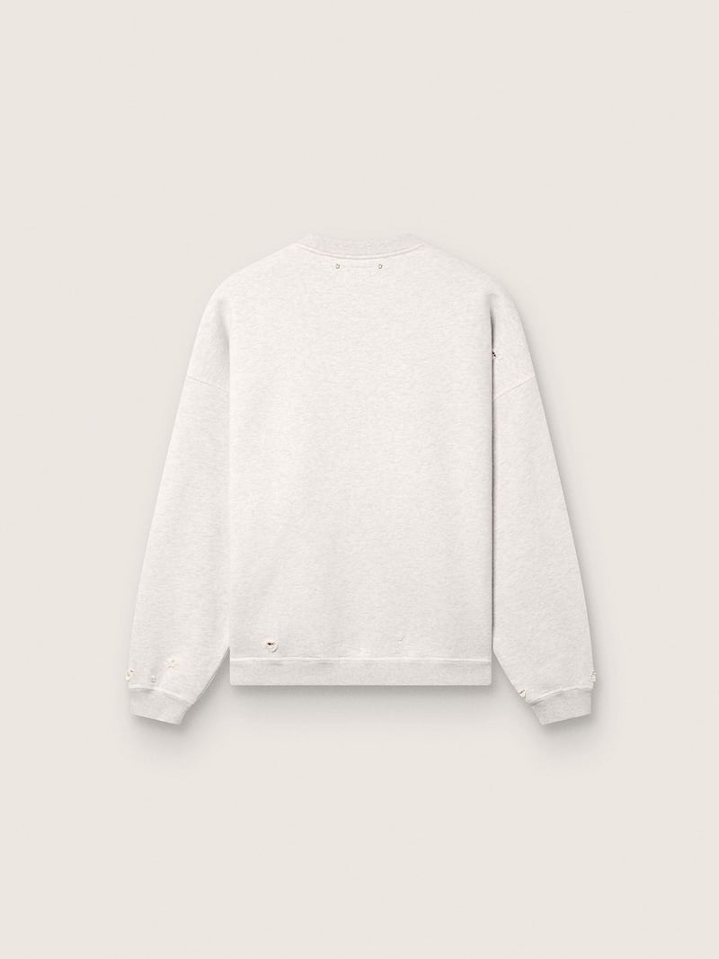 Golden Goose - Sweat-shirt unisexe Star en coton gris chin&eacute; avec broderie &laquo;&nbsp;Star&nbsp;&raquo; in 