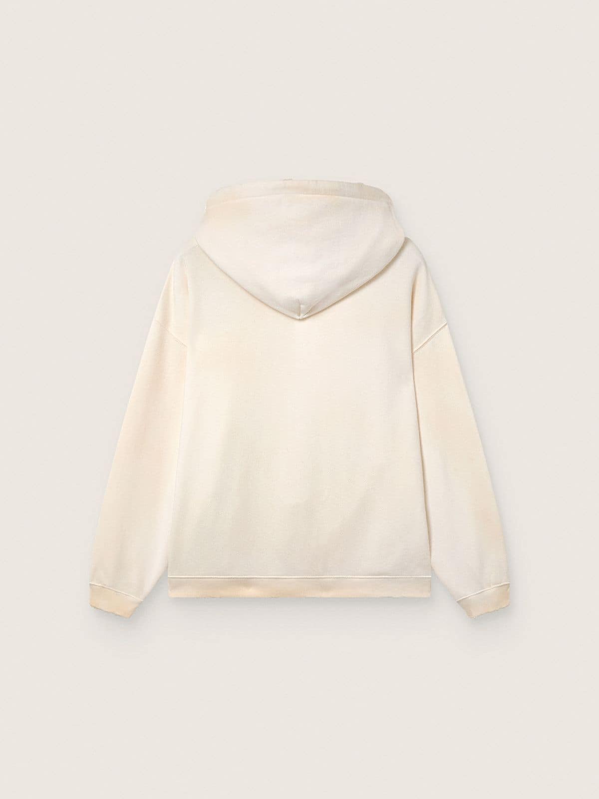 Sudadera con capucha unisex Star de algod&oacute;n blanco con logotipo estampado