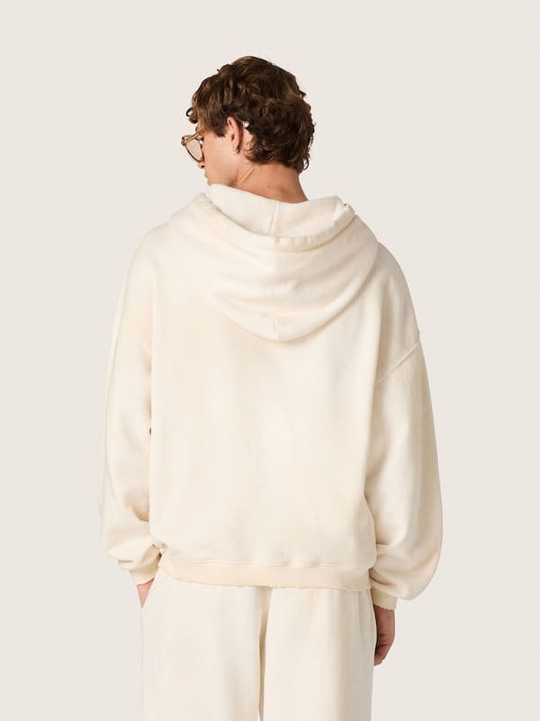 Golden Goose - Wei&szlig;er Unisex-Kapuzenpullover Star aus Baumwolle mit Logoprint in 