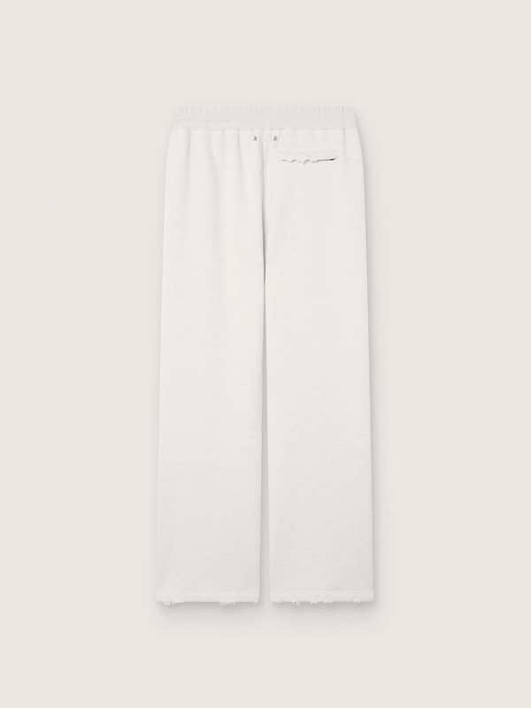 Golden Goose - Star unisex sweatpants in gray melange fleece in 