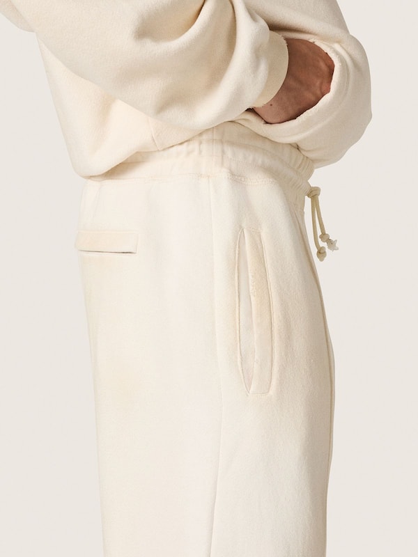 Golden Goose - Star unisex sweatpants in vintage white fleece in 