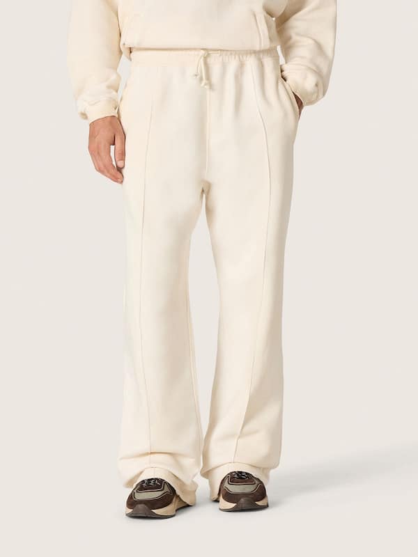 Golden Goose - Star unisex sweatpants in vintage white fleece in 