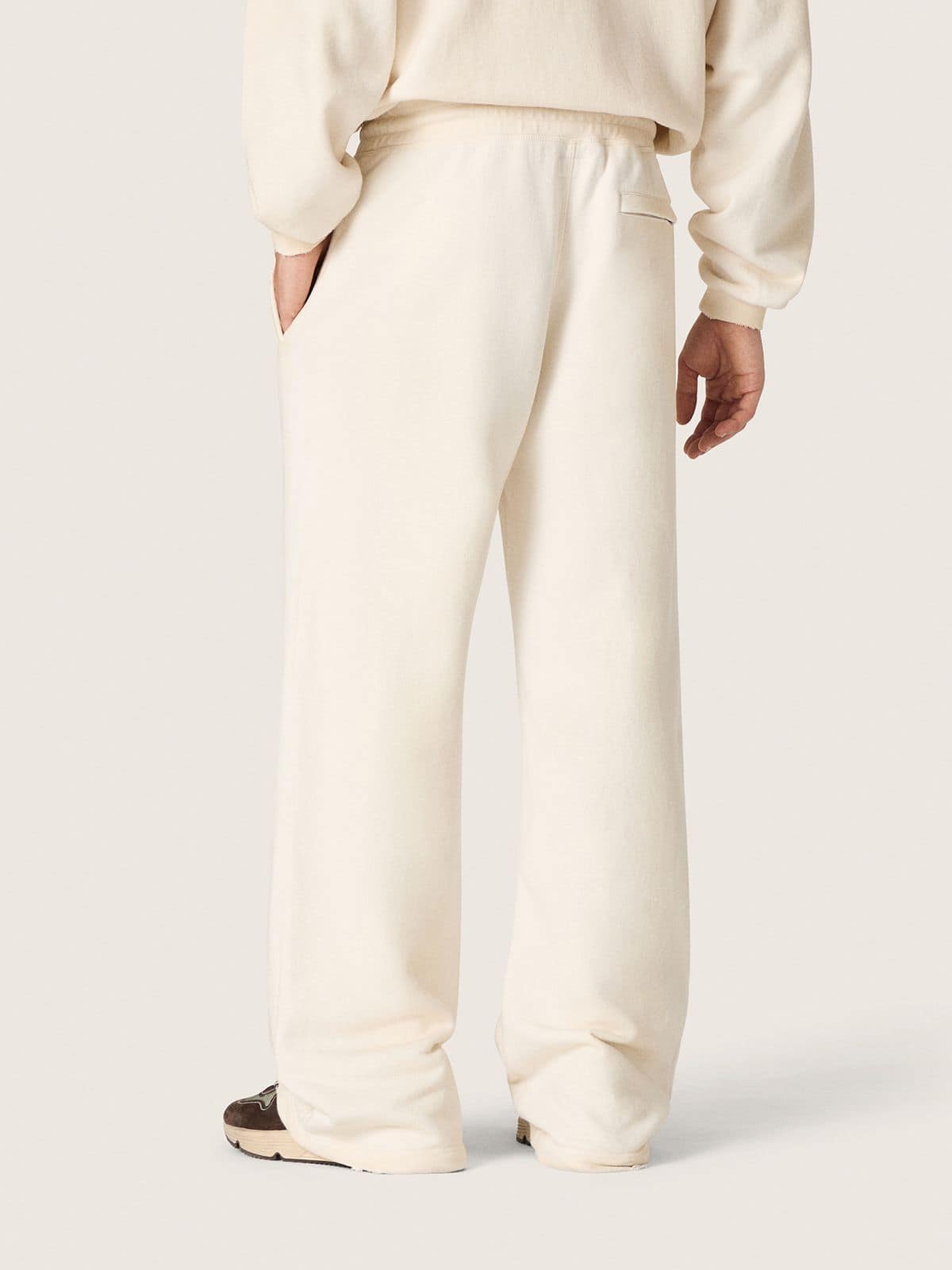 Golden Goose - Pantalon de jogging unisexe Star en molleton blanc vintage in 