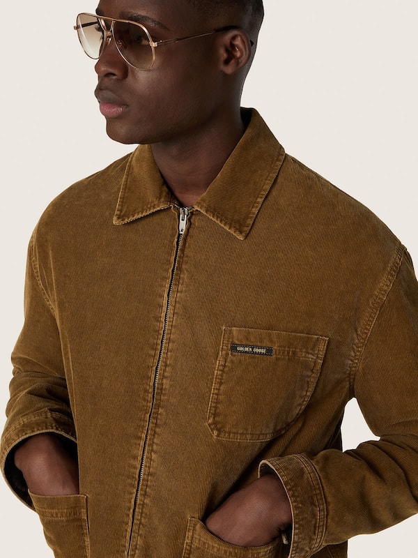 Golden Goose - Unisex amber-colored corduroy jacket in 