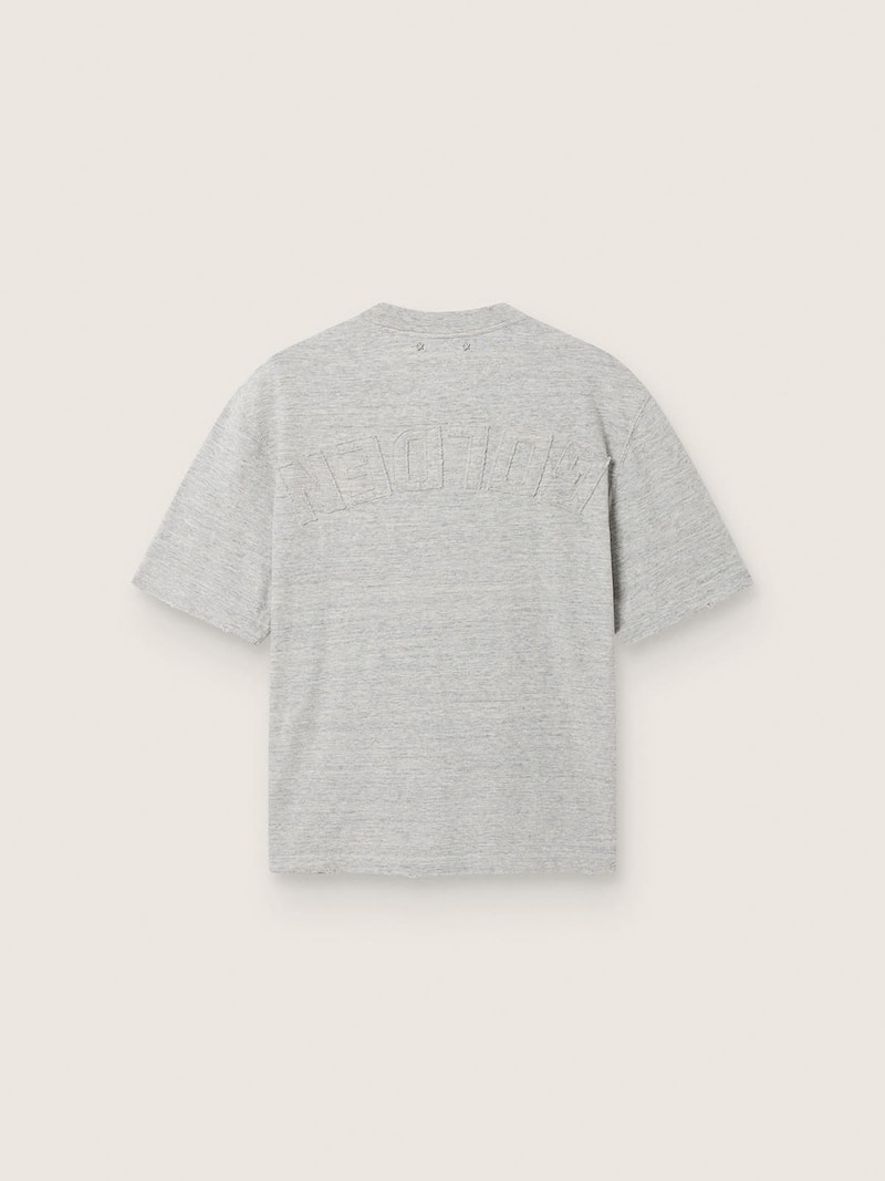Golden Goose - T-shirt unisexe gris avec logo invers&eacute; dans le dos in 