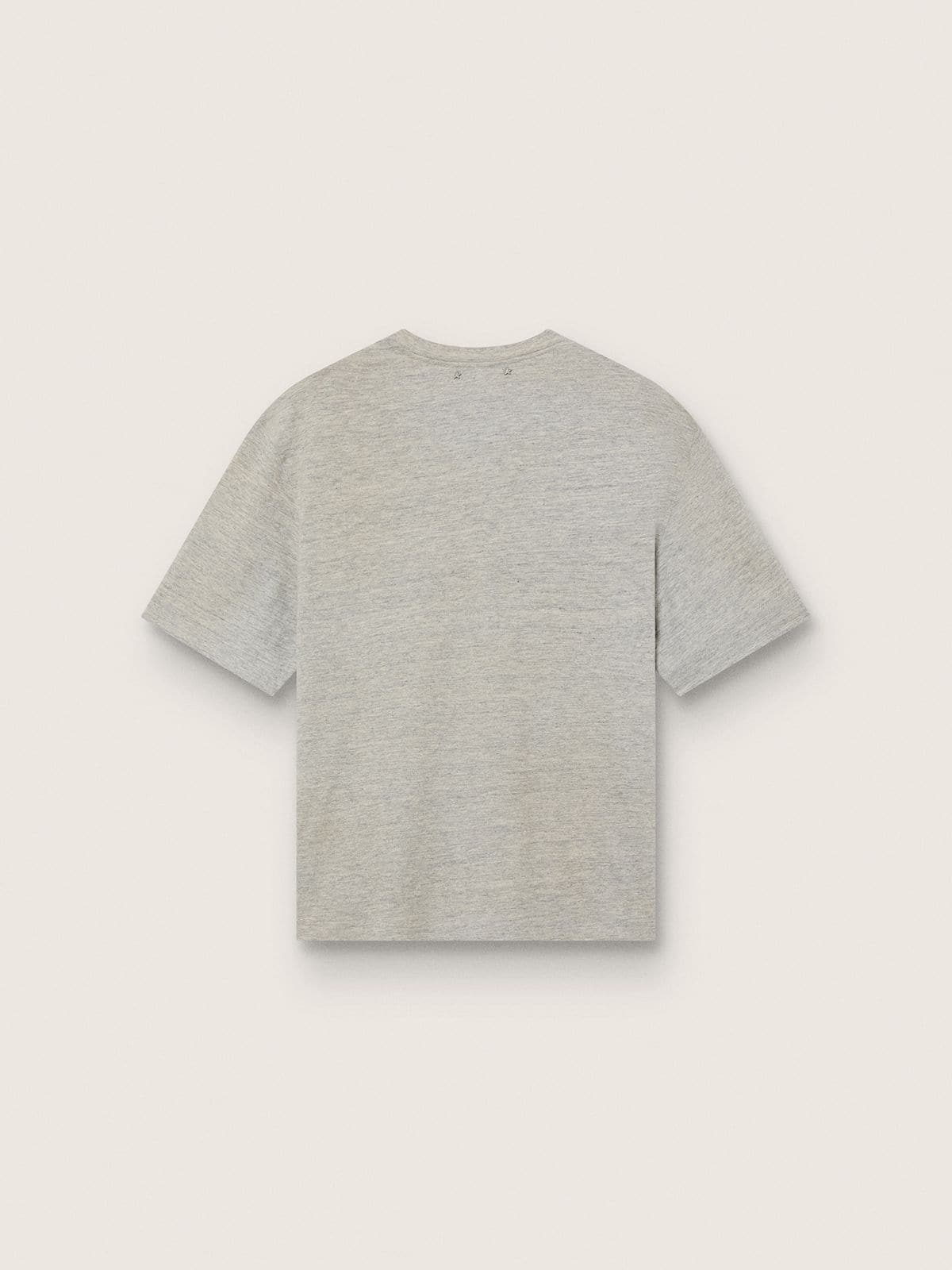 Disney | Golden Goose T-shirt unisex grigia con loghi Disney e Golden Goose