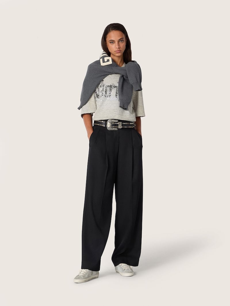 Golden Goose - Disney | Golden Goose Unisex gray T-shirt with Disney and Golden Goose logos in 
