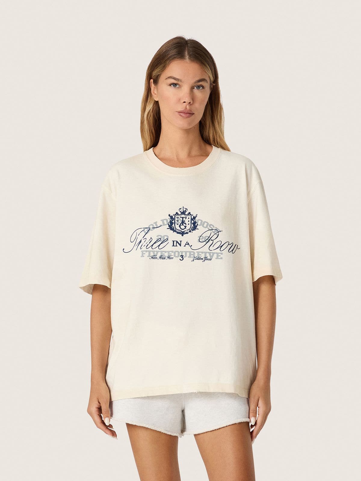Golden Goose - Golden Goose | FiveFourFive Unisex oversize cream-colored T-shirt in 