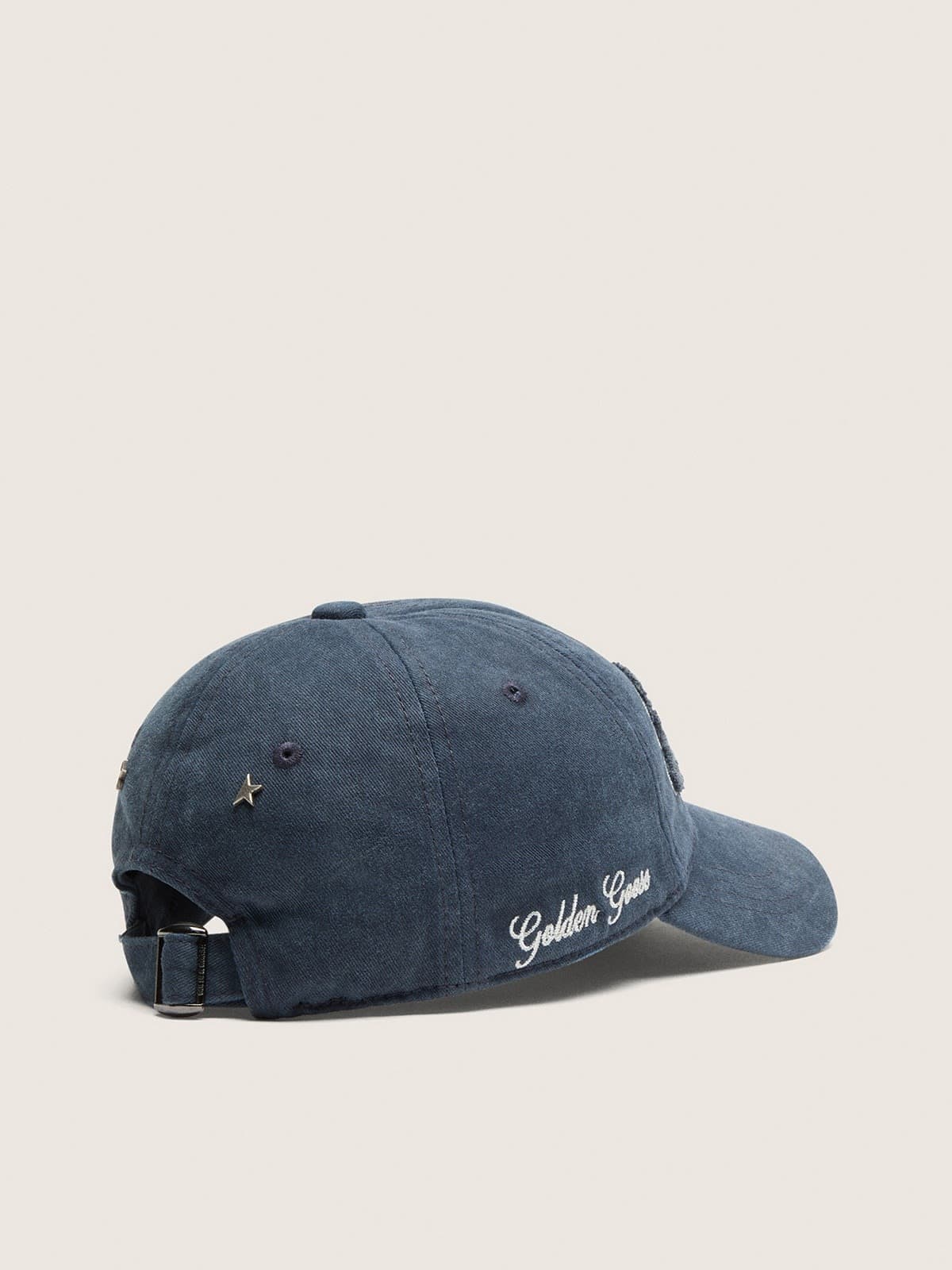 Casquette de baseball bleu marine avec logo Golden bleu brod&eacute;