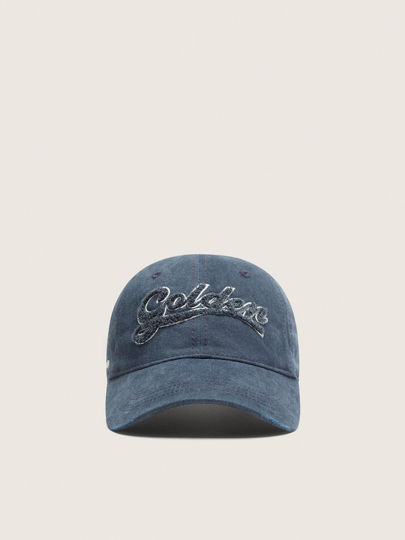 Casquette de baseball bleu marine avec logo Golden bleu brod&eacute;