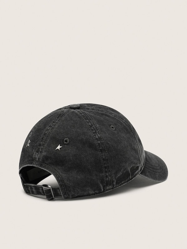 Gorra de b&eacute;isbol de color antracita con estrella bordada tono sobre tono
