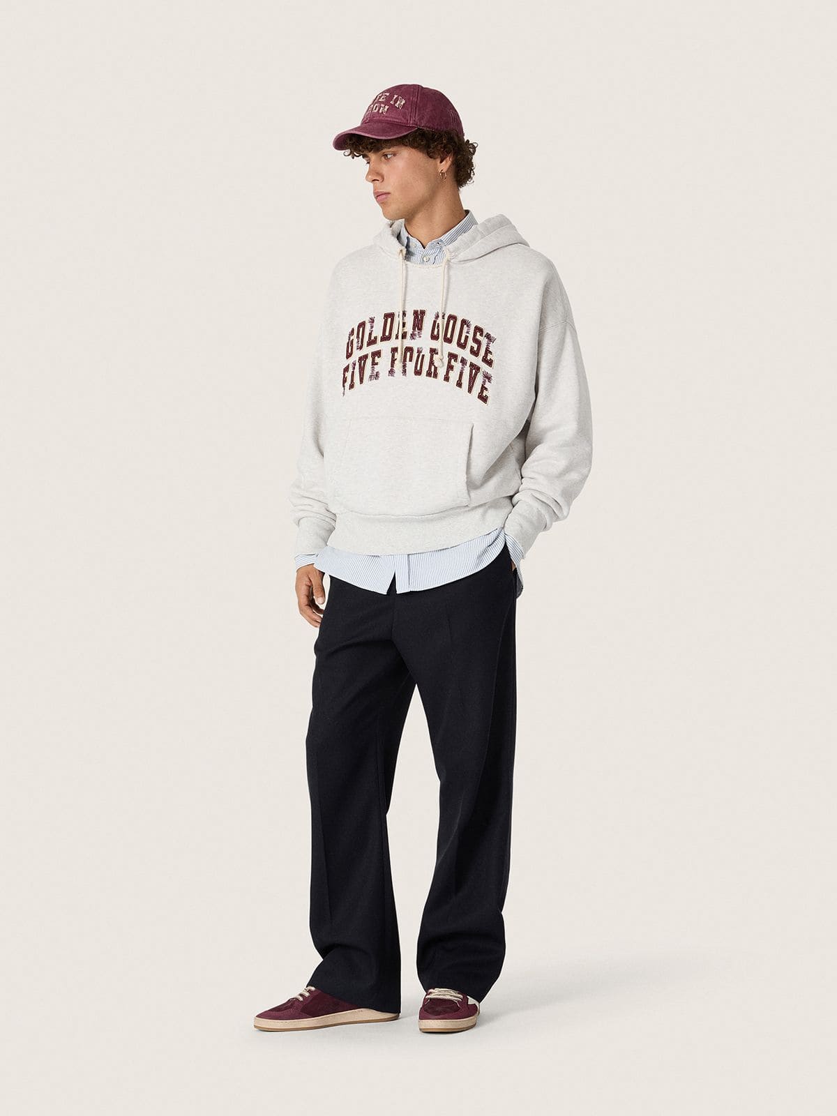 Golden Goose - Golden Goose | FiveFourFive Sweat-shirt unisex oversize gris in 