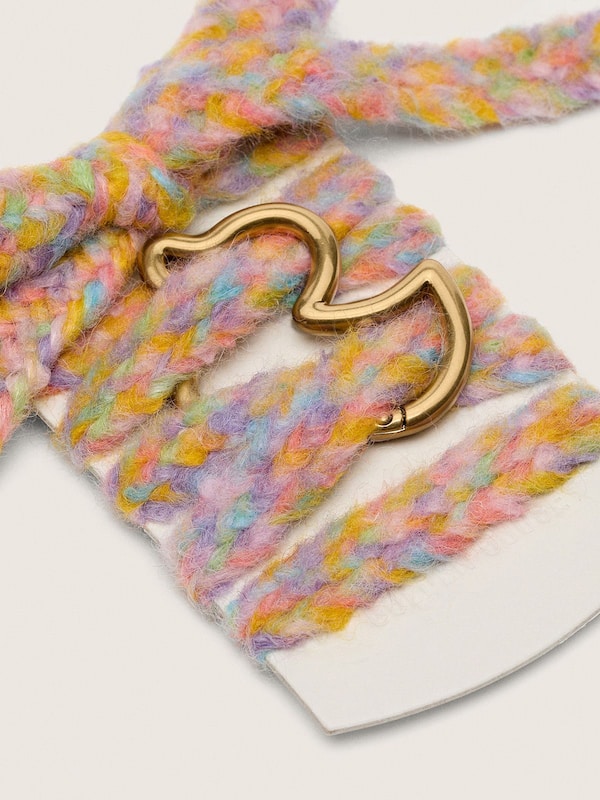 Golden Goose - Skin "Playful" multicolor wool laces with duck-shaped snap hook in 