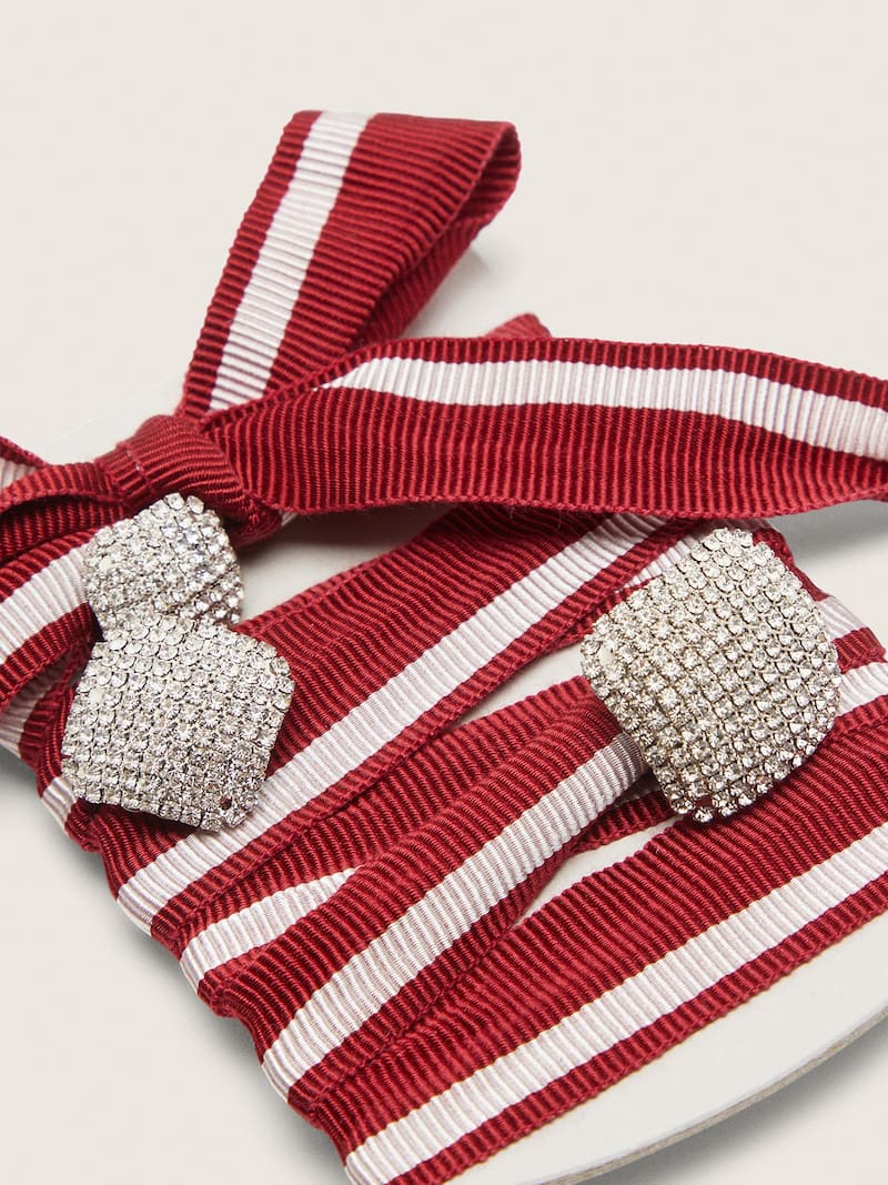 Golden Goose - Skins laccio bicolor con tre charm argento in 