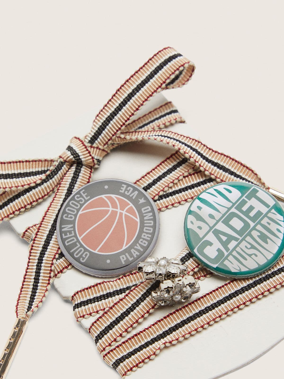 Golden Goose - Skins multicolor laces with charm and pins in 