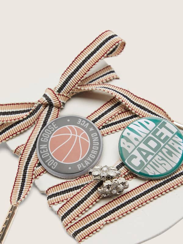 Golden Goose - Skins multicolor laces with charm and pins in 