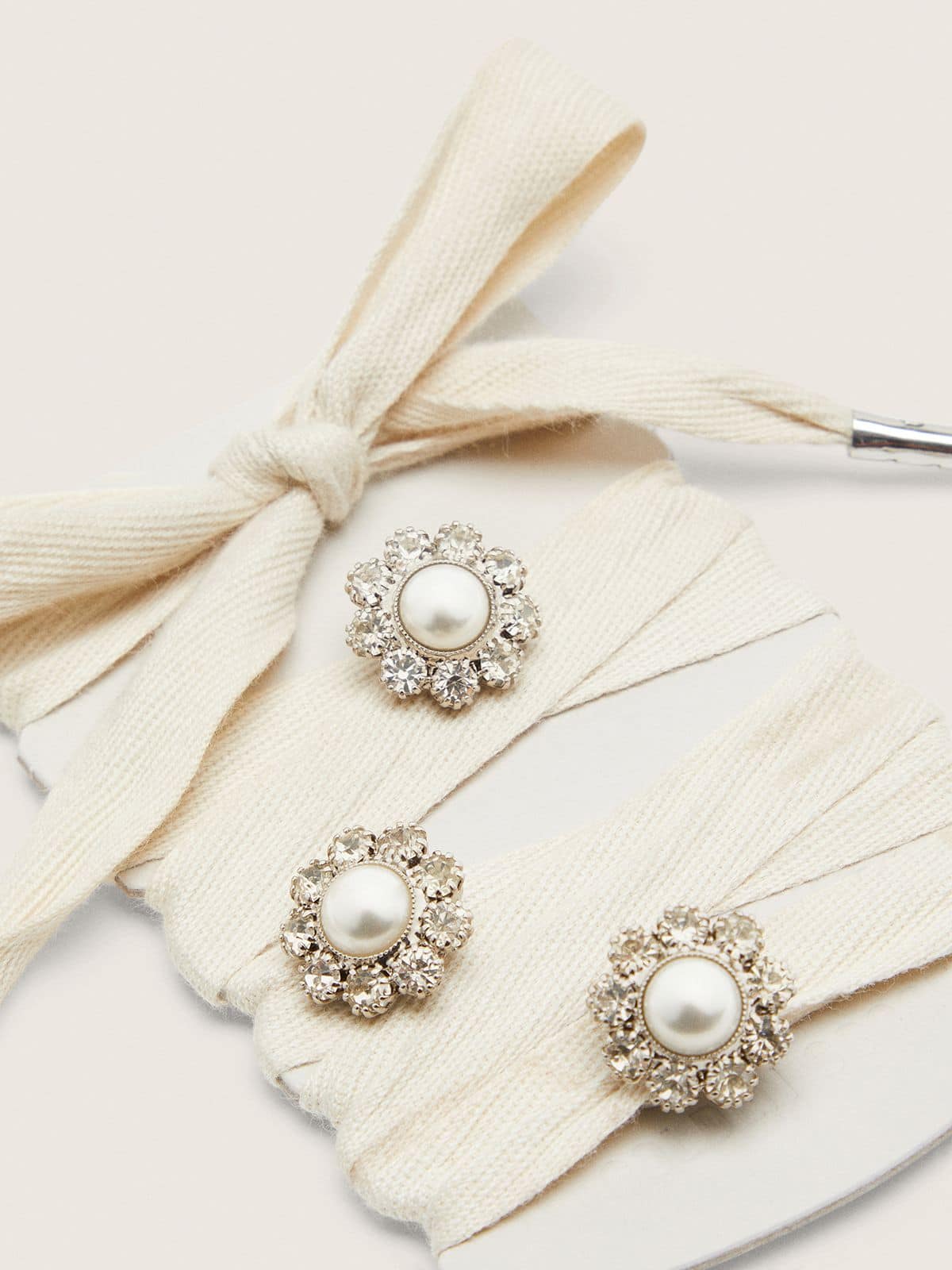 Skins LTD laccio oro con charms cristalli applicati