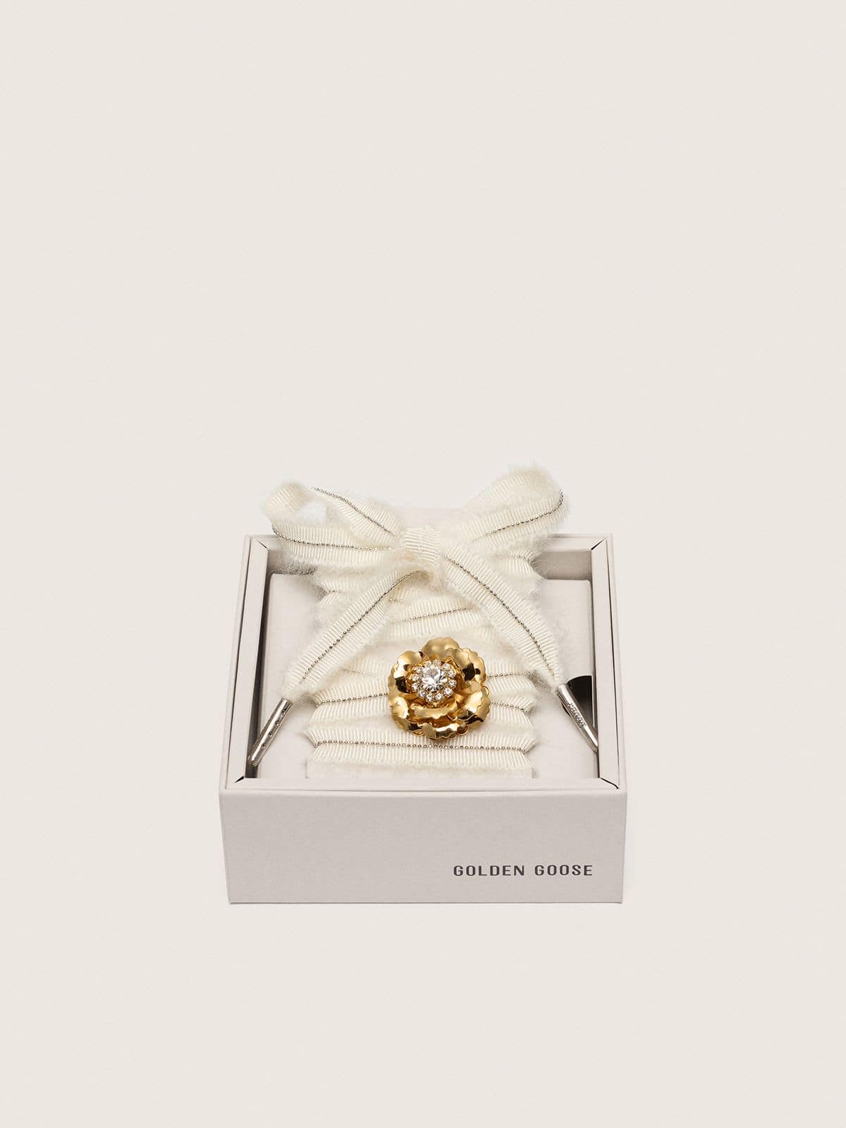 Golden Goose - Skins cadar&ccedil;o mohair branco com pingentes tipo joia in 