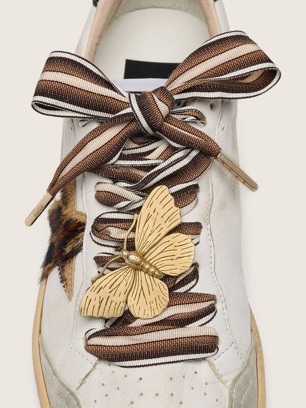 Skins multicolor laces with butterfly charm
