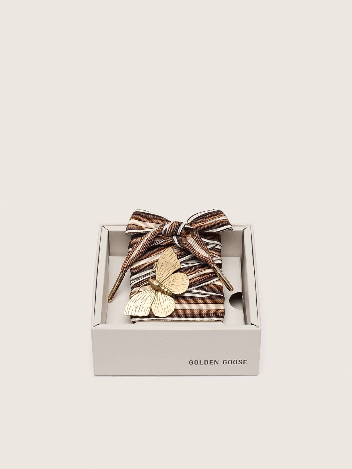 Golden Goose - Skins laccio multicolor con charm farfalla in 