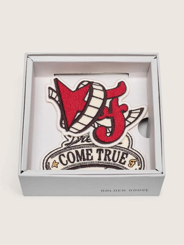 Golden Goose - Golden Goose /  Fivefourfive Collab red and beige patch set in 