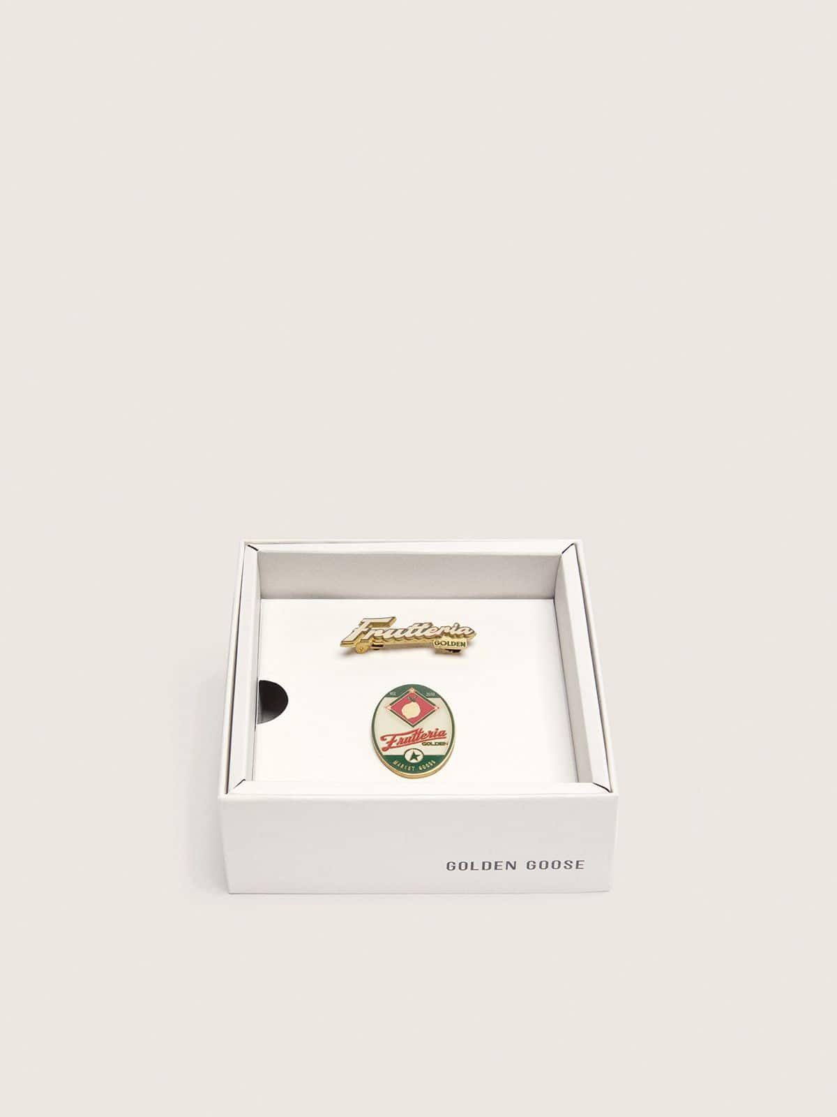 Golden Goose - Set de deux broches &laquo;&nbsp;Frutteria Golden&nbsp;&raquo; in 