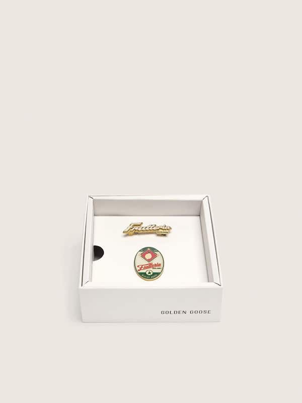 Golden Goose - Set of two "Frutteria Golden" pins in 