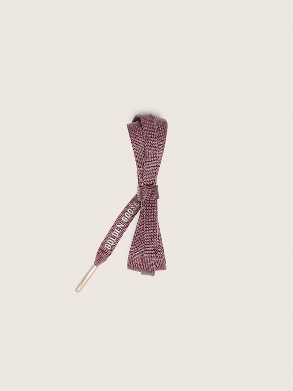 Golden Goose - Burgundy laces with gold details in 