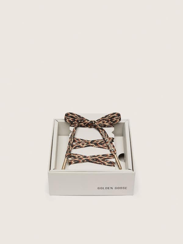 Golden Goose - Jacquard leopard-print laces in 