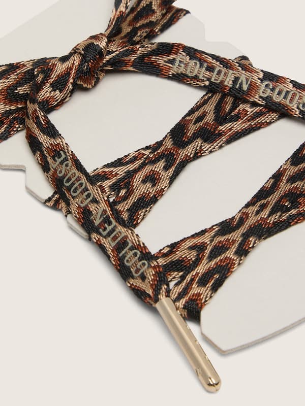Golden Goose - Jacquard leopard-print laces in 