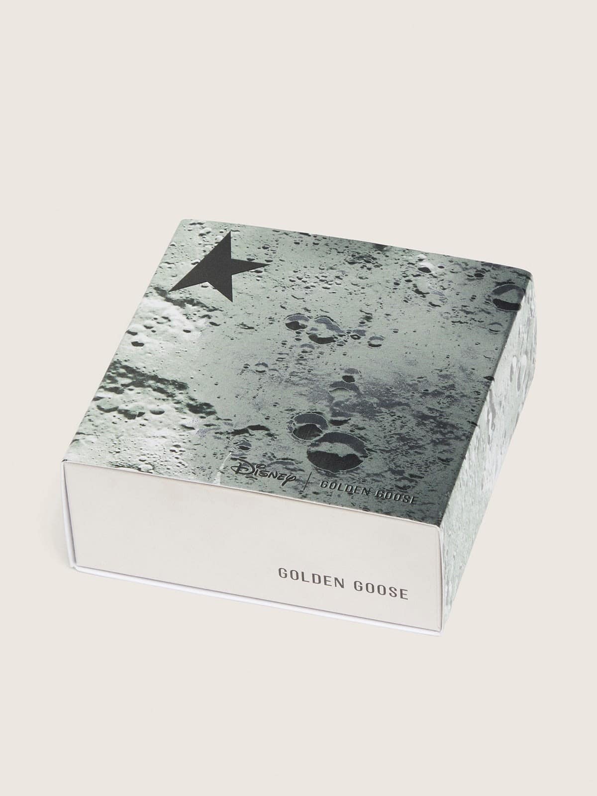 Golden Goose Disney | Golden Goose Lacci in cotone nero con loghi e disegni argento a contrasto Lacci black unisex