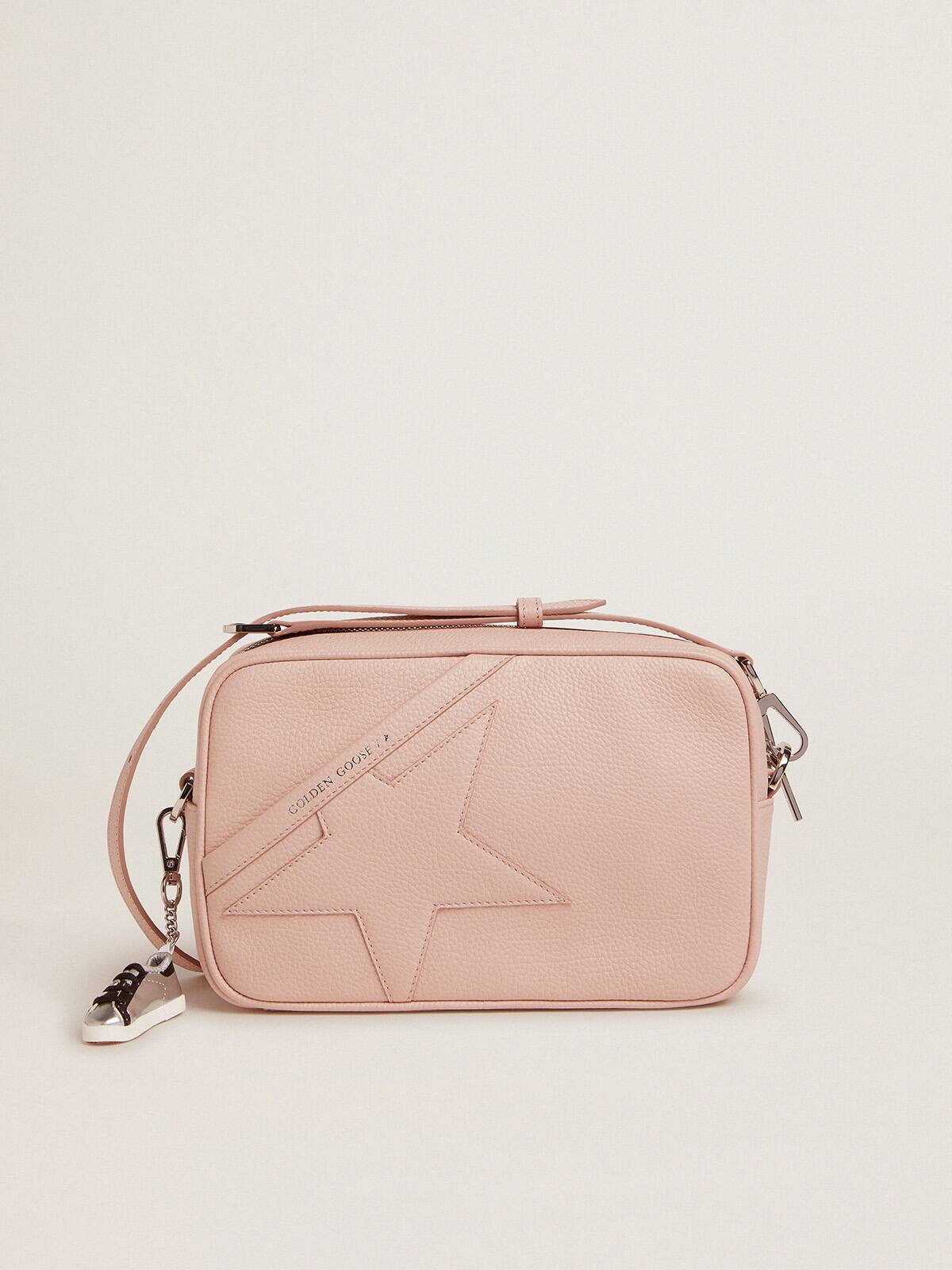 Golden Goose - Star Bag in quartz-pink hammered leather with tone-on-tone star in 