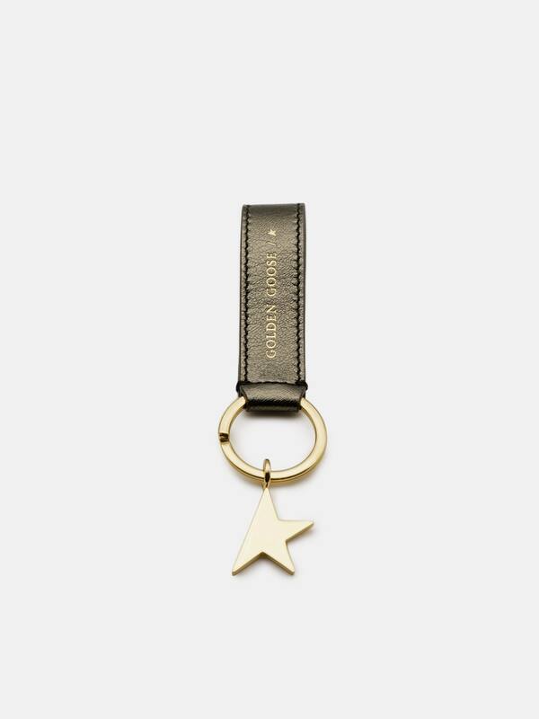 Metallic green Star Keyring