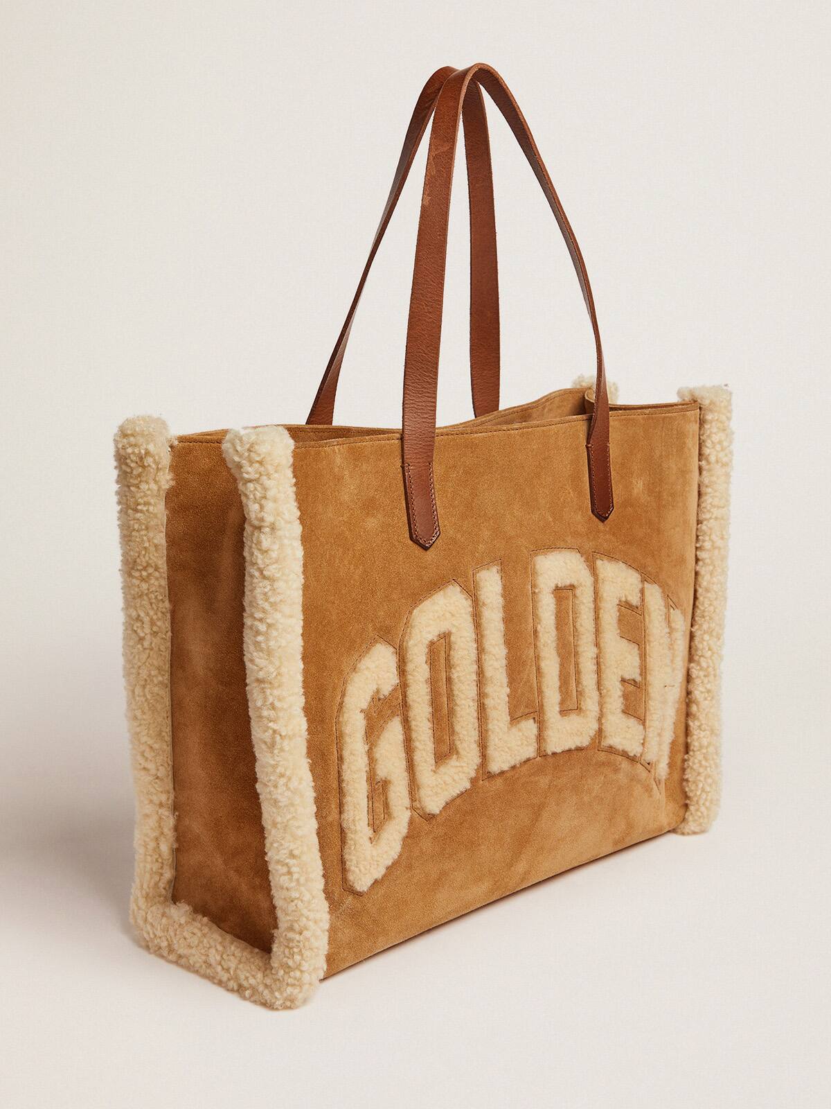 Golden Goose - Sac California Bag East-West en daim et shearling in 