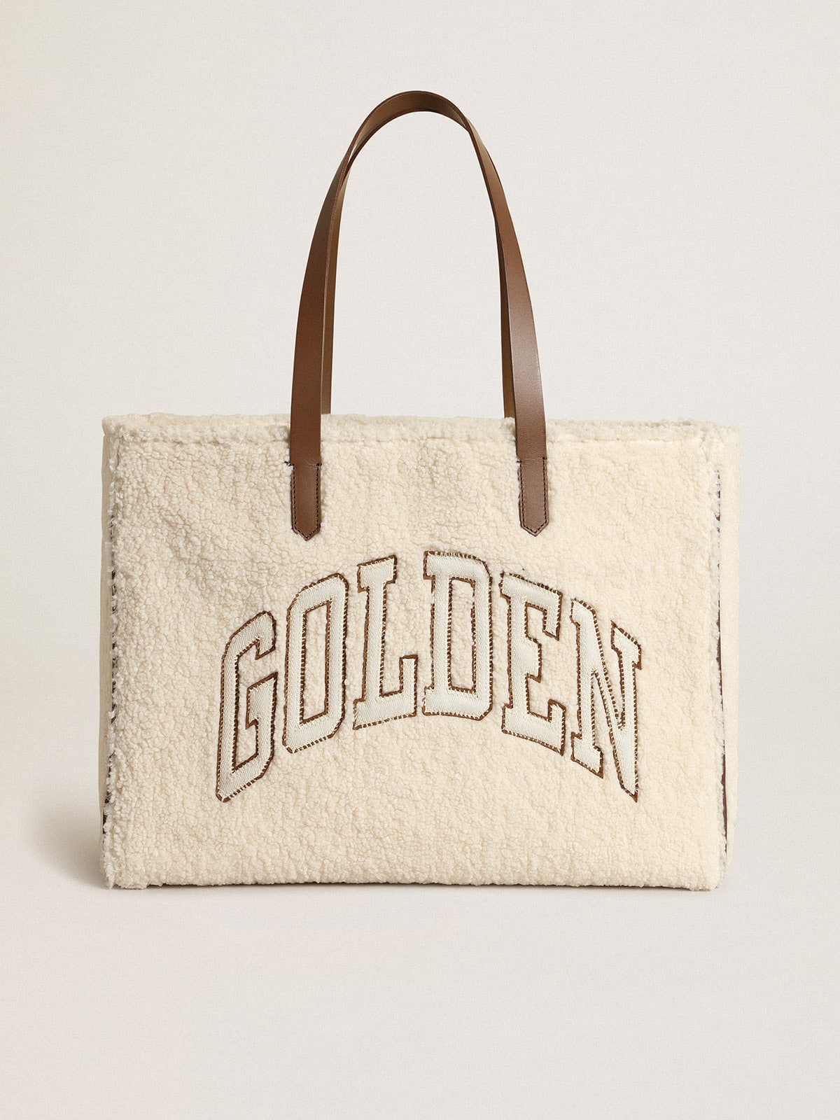 Golden Goose - Bolsa California feminina East-West de pele sintética in 