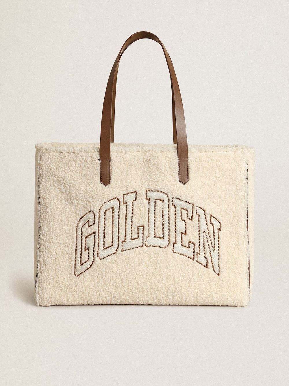 Golden Goose - California Bag East-West Donna in eco-pelliccia  in 