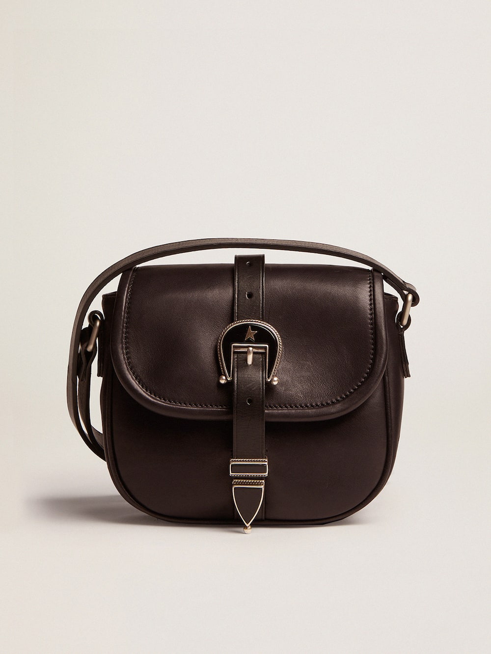 Golden Goose - Small Rodeo Bag in pelle nera   in 