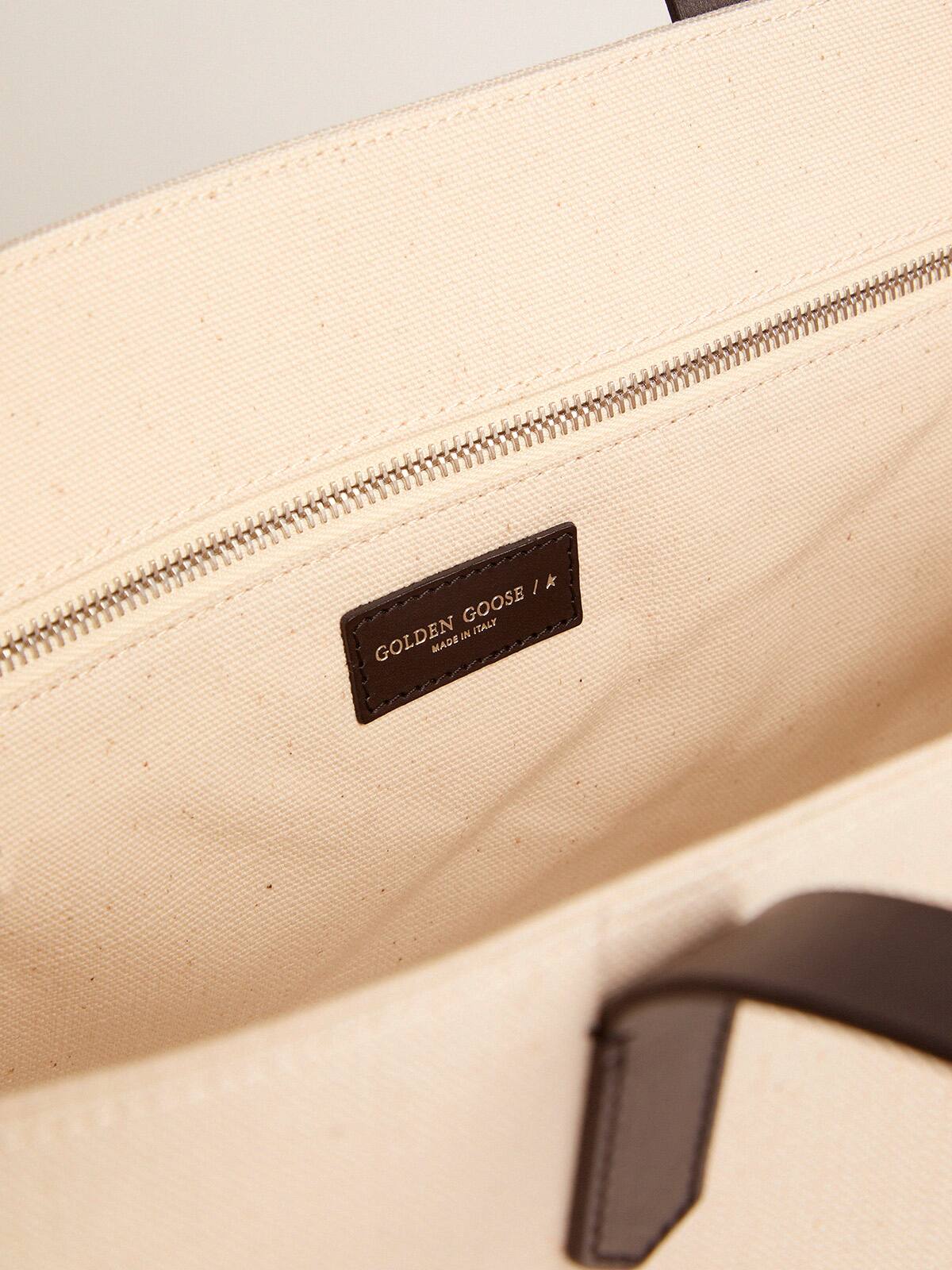 Golden Goose - North-South California Bag with Golden star print in 