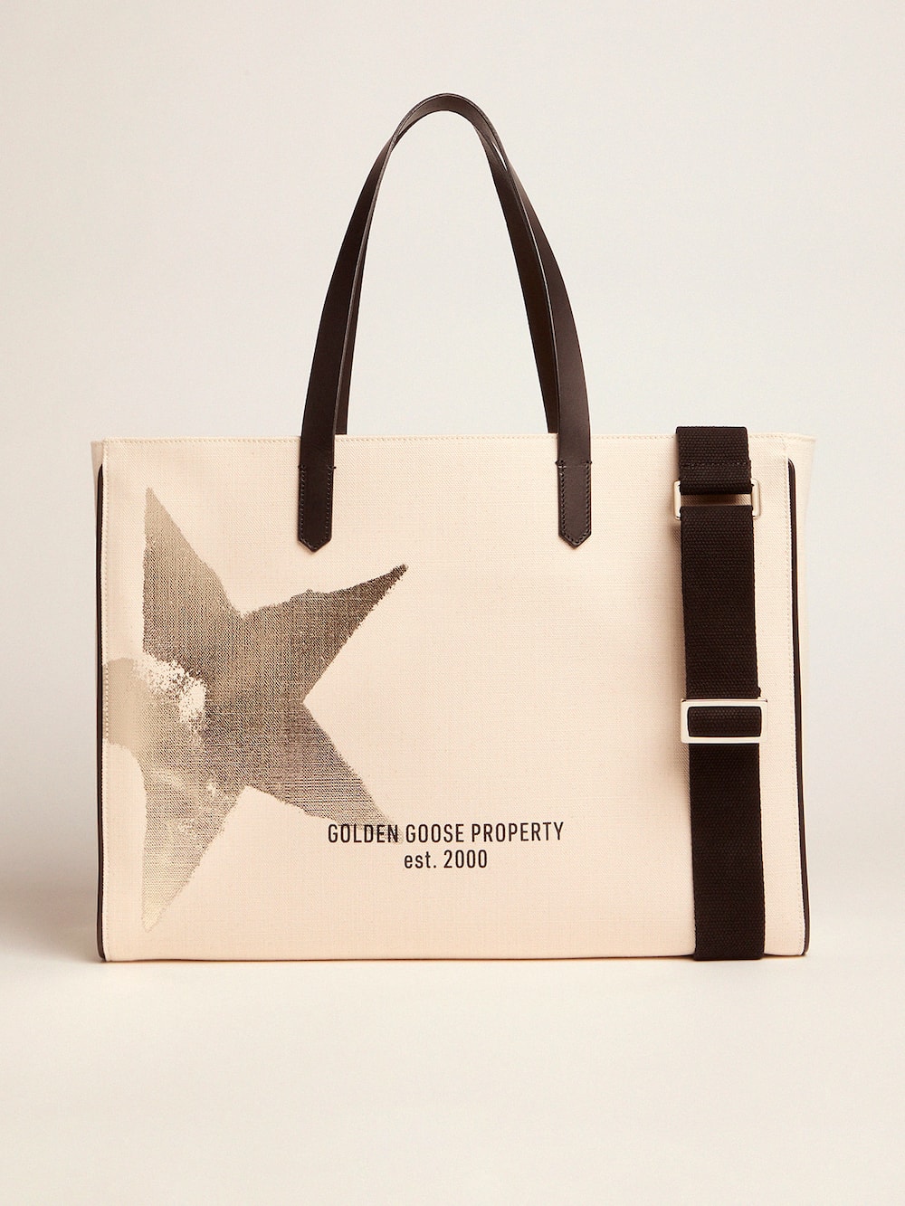 Golden Goose - East-West California Bag with Golden star print in 