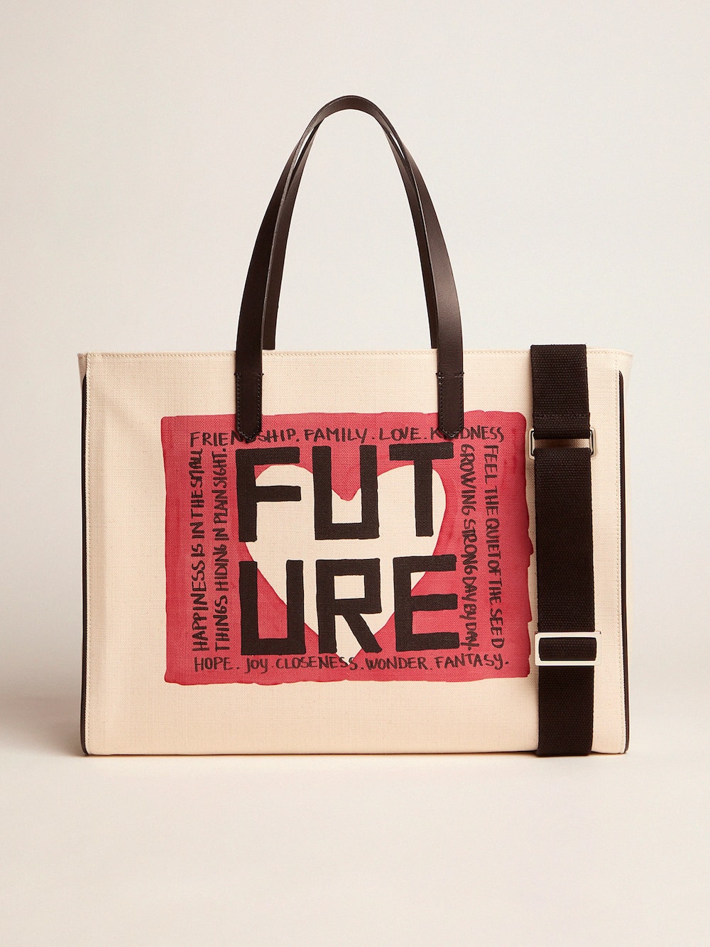 Golden Goose - California Bag im Querformat mit „Future“-Print in 