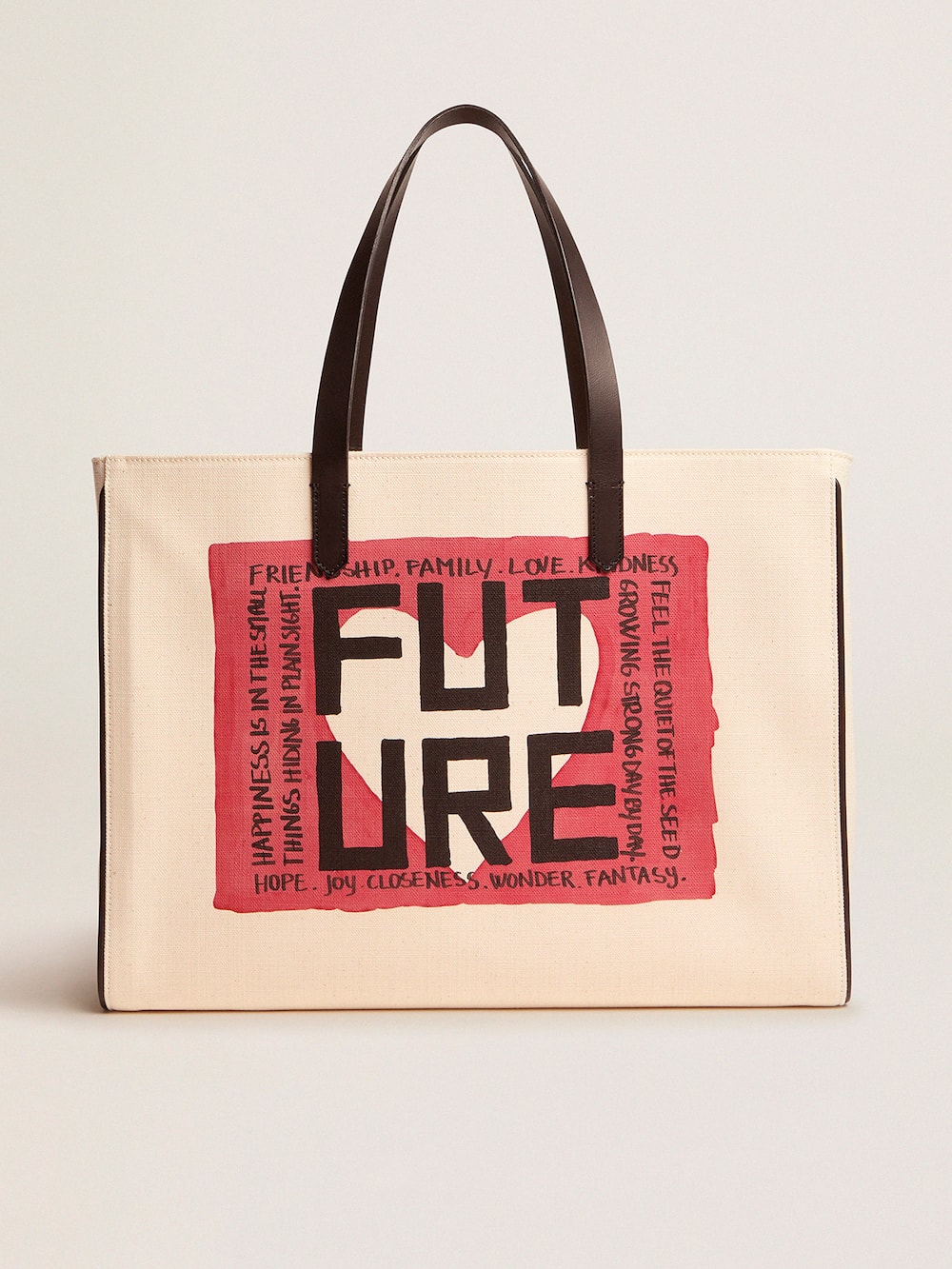 Golden Goose - California Bag im Querformat mit „Future“-Print in 