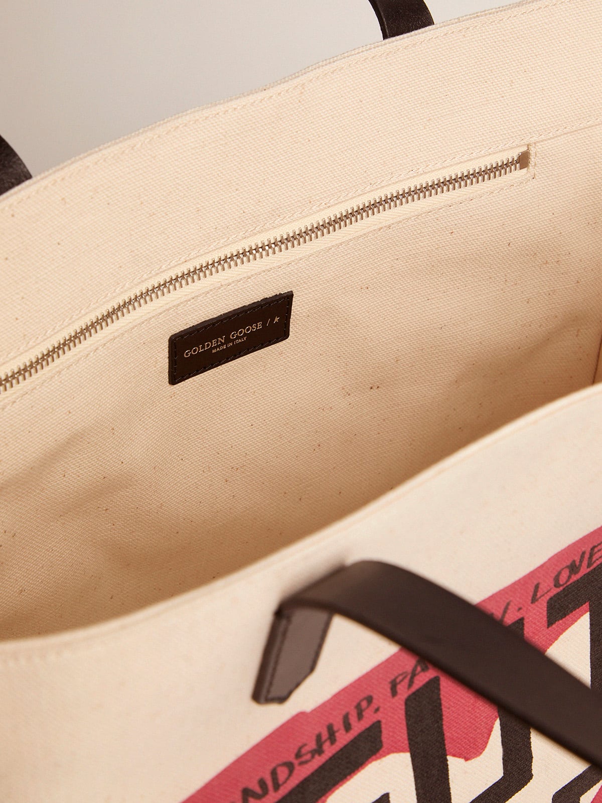 Golden Goose - North-South California Bag with ''Future'' print in 