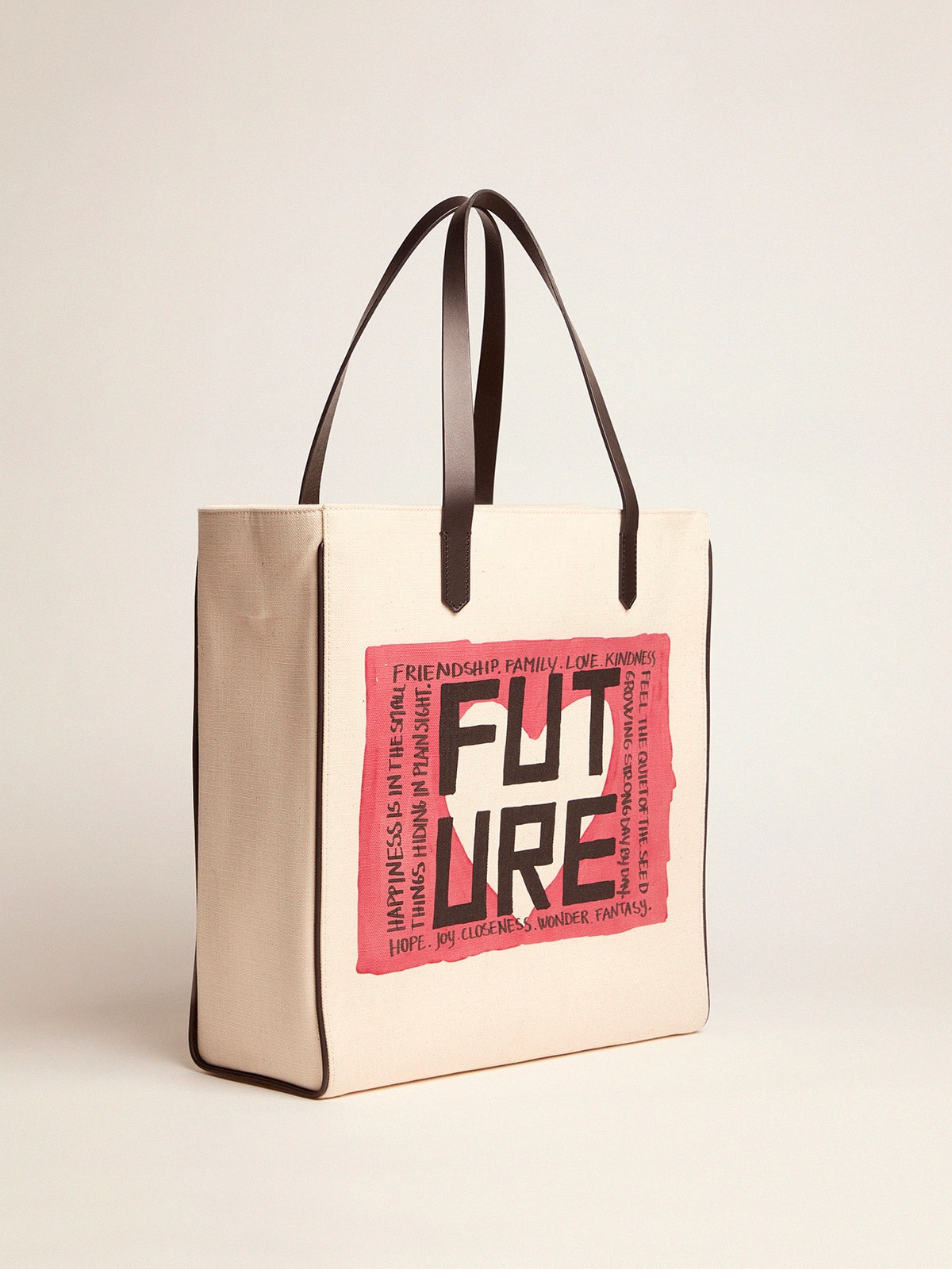 Golden Goose - North-South California Bag with ''Future'' print in 