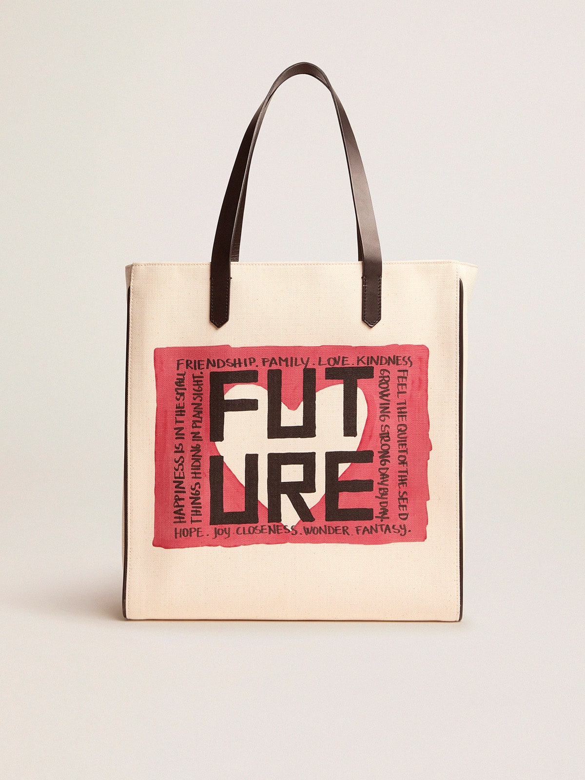 Golden Goose - North-South California Bag with ''Future'' print in 