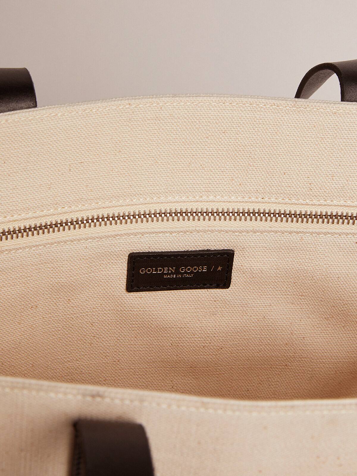 Golden Goose - North-South California Bag with contrasting collage print in 