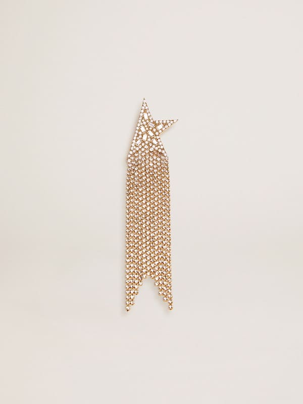 Golden Goose - Pendiente largo único color oro viejo con cristales decorativos para mujer in 